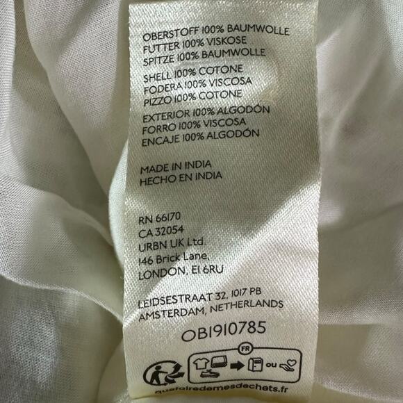 Free People Dainty Western Prairie Sweet Hearts Midi Dress in Ivory Combo Medium - Picture 13 of 16